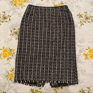 Caroline Charles UK Size 14 Black and White Skirt